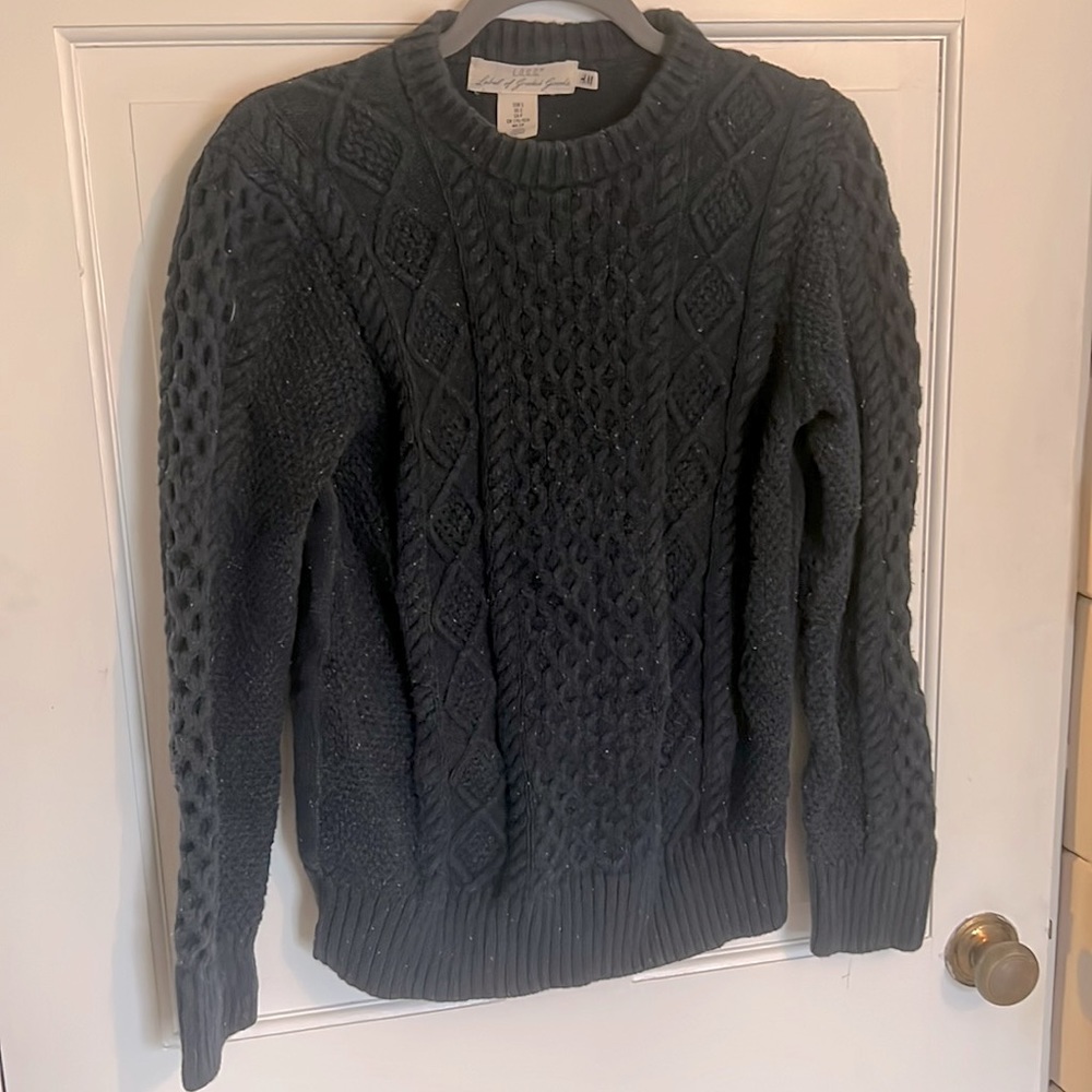 Small Navy Cable knit Sweater